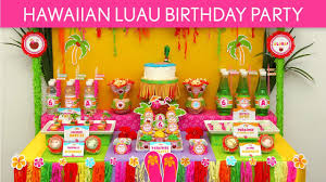 Tropical party decor, hawaiian luau decorations. Hawaiian Luau Birthday Party Ideas Hawaiian Luau B45 Youtube