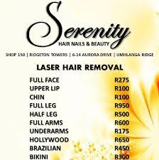 Top considerations for laser hair removal. Laser Hair Removal At Serenity Hair Nails Beauty Umhlanga Home Facebook