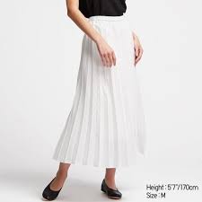 women pleated long skirt