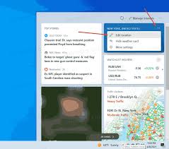 The app shows you predicted forecasts for the next five to 10 days. Change Weather Location On Taskbar In Windows 10