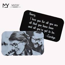 Your boyfriend would grill out for every meal if he could. Custom Wallet Card Husband Gift Boyfriend Gift Wallet Card Insert Personalized Metal Card Anniversary Gifts For Husband Wa Jewelry Packaging Display Aliexpress