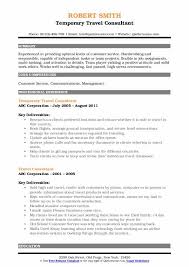 Travel Consultant Resume Samples Qwikresume