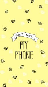Wallpaper Phone Freetoedit Wallpaper Wallpaperedit Wallpaperphone Yellow Diamonds Donttouch I Dont Touch My Phone Wallpapers Wall Paper Phone Dont Touch
