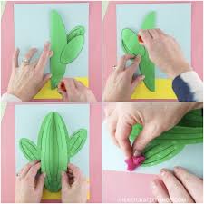 See more ideas about cactus, cactus art, cactus diy. Paper Cactus Craft I Heart Crafty Things
