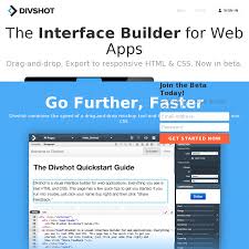 The Interface Builder For Web Apps Drag And Drop Export To Responsive Html Css Web App Html Css Mockup Tool