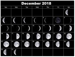 Full Moon December 2018 Moon Calendar Moon Phase Calendar Full Moon