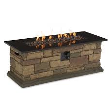 Bond Canyon Ridge 20 In W 50 000 Btu Stone Look Composite Liquid Propane Fire Table At Lowes Com Fire Table Gas Fire Table Modern Fire Pit