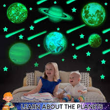 Product title outer space themed 3d wall sticker kids bedroom home. Buy Solar System For Kids Glow In The Dark Planets For Ceiling 3d Realistic Space Themed Bedroom Decor All Glowing Planets Dwarf Pluto Gift Bonus Glow In Dark Stars Online In Vietnam