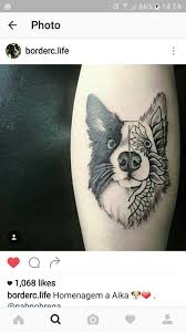 Border Collie Tattoo Dog Tattoos Dog Memorial Tattoos Animal Tattoos