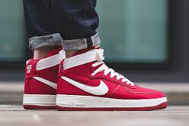 On Foot Nike Air Force 1 High Retro Gym Red Eu Kicks Sneaker Magazine Red Nike Nike Air Force Nike