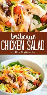 Bbq Chicken Salad Recipe One Of The Best Salads Ever Makes A Flavorful And Healthy Dinner O Bbq Chicken Salad Recipe Bbq Chicken Salad Chicken Salad Recipes