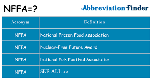 Nutraceutical and functional food alliance: What Does Nffa Mean Nffa Definitions Abbreviation Finder