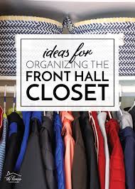 For example, try adding a round seat to the middle of the room or in front of your vanity to add new shapes into the picture. Ideas For Organizing The Front Hall Closet The Homes I Have Made