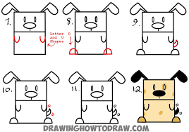 Step 3:then,draw a horizontal line and fill it. Huge Guide To Drawing Cartoon Characters From Uppercase Letter E Easy Tutorials For Kids How To Draw Step By Step Drawing Tutorials