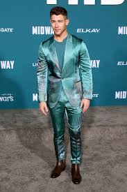 Nick Jonas' 'Midway' Premiere Suit Is Hotter Than You Can Imagine