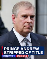 Royal title removed from prince