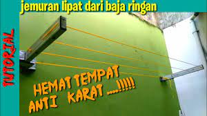 Misalnya harga baja ringan setebal 1 mm saat ini adalah rp 150 ribu/m2, sedangkan harga genteng metal adalah rp 100 ribu/m2. Jmaking Folding Clothesline From Mild Steel Canal C Jemuran Lipat Jemuran Lipat Dari Baja Ringan Youtube