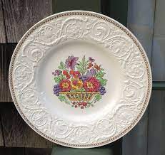 Called the roc centre variation, this magica. Vintage Wedgwood Patrician Dinner Plate Windermere Pattern England English Country Wedding Gift Collectib Collectible China Wedgwood English Country Decor