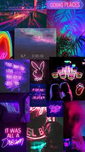 Purple Collage In 2020 Iphone Wallpaper Tumblr Aesthetic In 2021 Iphone Wallpaper Tumblr Aesthetic Aesthetic Iphone Wallpaper Neon Wallpaper
