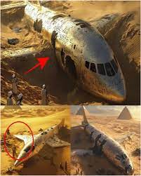 Sensational discovery! Archaeologists uncover a 5,000-year-old airplane  buried in the Egyptian desert, redefining history In the vast expanse of  the Egyptian desert, deep in the sands, archaeologists have made a  discovery that