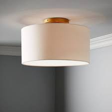 Industrial semi flush mount ceiling light see all condition definitions ： room: Fabric Shade Flushmount Drum Modern Flush Mount Lighting Drum Light Fabric Shades