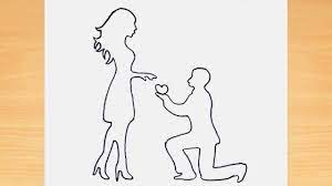 Love colored pencils is designed to enable exactly this. Girl A Boy Propose Sketch Drawing Girl And Boy Draw Couple Drawing Art By Ilyas Youtube