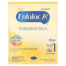 17mg+ dha & 34mg* ara: Enfalac A Step 1 Formulated Milk Powder For Infant 0 12 Months 2 X 650g 1 3kg Tesco Groceries