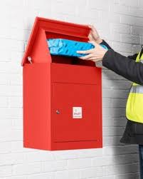 Medium Front Access Dark Grey Smart Parcel Box Parcel Drop Box Parcel Box Drop Box Ideas