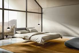 Letto imbottito matrimoniale senza testiera vari rivestimenti sfoderabili e contenitore su richiesta art 986 letto sommier letti imbottiti letto senza testata. Steel Il Letto Senza Fissaggio A Parete Lago Design