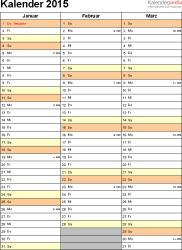 Hier finden sie den kalender 2021 im format pdf, word, excel. Kalender 2015 Word Zum Ausdrucken 16 Vorlagen Kostenlos