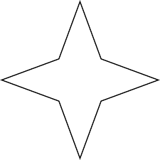4 Point Star Clip Art Star Clipart Etc Star Quilt Patterns Star Template 4 Point Star