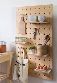 Peg It All Pegboards By Kreisdesign Wooden Pegboard Pegboard Kitchen Natural Home Decor