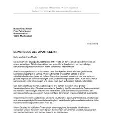 Im arbeitsvertrag mit firma a ist eine. Bewerbung Als Apotheker Apothekerin Bewerbung Co