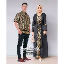 Batik Couple Assifa Etnik Hitam Batikcouple Id Batik Kemeja Model