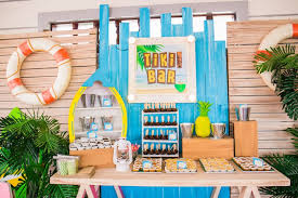Kara S Party Ideas Surf Summer Birthday Pool Party Kara S Party Ideas