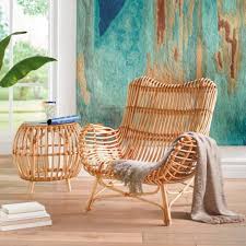 Sairah Chair And Side Table Grandin Road Rattan Chair Indoor Rattan Furniture Rattan Furniture