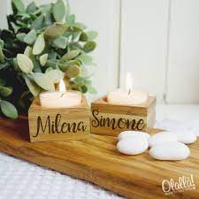 Da oltre 20 anni karmaregalo si occupa della vendita online di casalinghi, articoli da regalo e candela matrimonio. Portacandela In Legno Personalizzato Con Nome Segnaposto Matrimonio Olalla