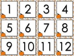 Calendar Number Cards Numbers 1 31 Pumpkin Fall Festival Thanksgiving Halloween Calendar Numbers Fall Pumpkins Number Cards