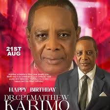 Happy 70th Birthday Daddy, Dr. Captain Matthew Karimo! Today, we celebrate  not just your remarkable journey around the sun, but the countless lives  you've touched along the way. Your wisdom, kindness, and