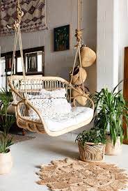 Dreamer Double Rattan Hanging Chair Bohemian Boho Style Cane Hanging Furniture Hanging Chair Decor