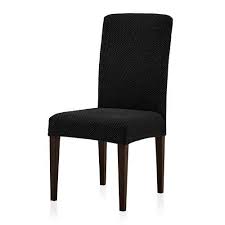 1 Subrtex Stretch Dining Room Chair Slipcovers 4 Black Jacquard Dining Room Chair Covers Slipcovers For Chairs Dining Room Chair Slipcovers