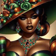 Dress by Andrae Terrell Hat by EXPRESSIONS