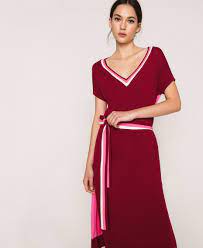 We did not find results for: Two Tone Knit Dress With Belt Woman Red Twinset Milano