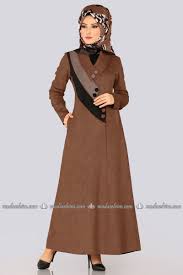 Uc Renkli Suet Ferace Ygs6174 Kahve Fashion Dresses Nun Dress
