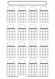 Printable Blank Ukulele Chord Sheet Printable Blank Face Charts