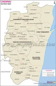 Want to visit ancient & famous temples in tamilnadu? Chennai District Map