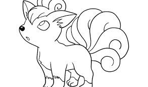 Pokemon has brought us many strange. Vulpix Coloring Pages Coloring Home
