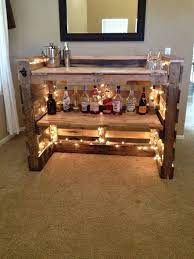 It's amazing what you can create with a bit of paint and a little effort! Oak Pallet Bar By Heritage On Etsy Ideas Mini Bar Etsy Bar Cart Baum Garten Photo Bar Aus Paletten Diy Bar Diy Paletten