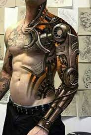 He rounded up on r2d2 and this is the outcome. 26 Surreal 3d Tattoos 3d Tattoos Robot Tattoo Best 3d Tattoos