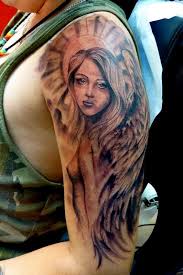 Tattoos are creative designs etched on skin for fashion, to create a distinct identity or by rebellious teenagers in the mood to defy the world. Guardian Angel By Mully Tattoonow
